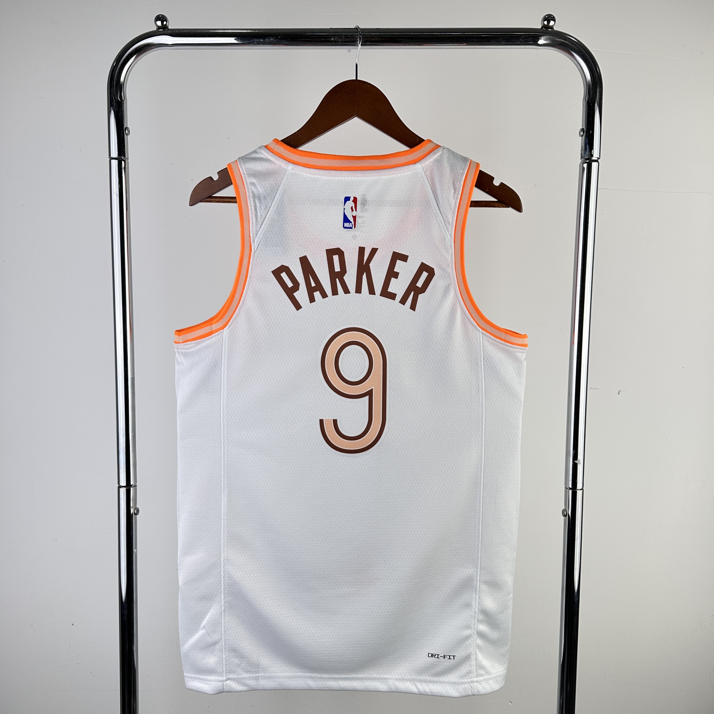 Men San Antonio Spurs #9 Parker White City Edition Nike 2024 NBA Jersey